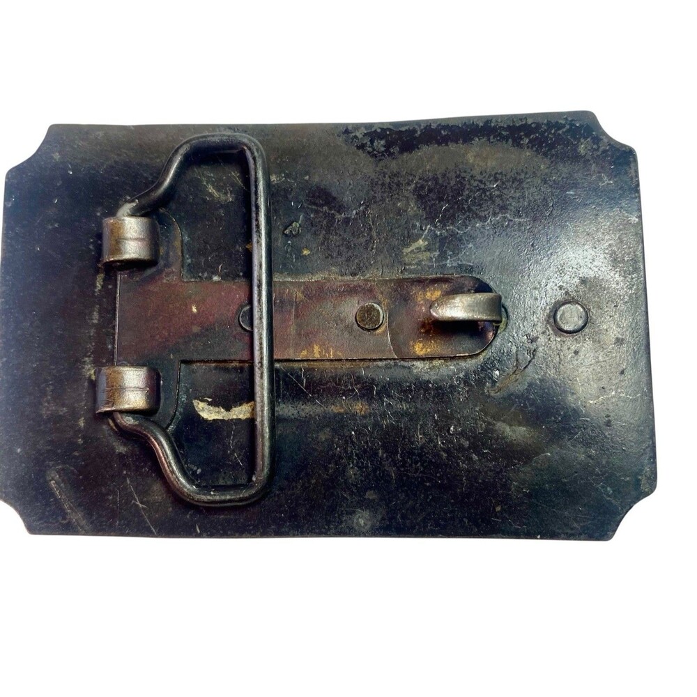Pony Express VTG Belt Buckle U.S. Mail From 1849 Cowboy 3-1/2 in - Picture 2 of 3